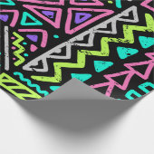  シームレスなパターンと抽象芸術線。幾何学的な ラッピングペーパー (角)