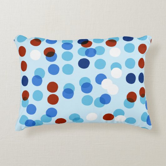 シームレスなパターンと抽象芸術・ドールオーナメント、 アクセントクッション (正面)