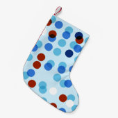 シームレスなパターンと抽象芸術・ドールオーナメント、 スモールクリスマスストッキング (正面 (吊り時))