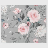 シームレスなパターンと春の花葉と。H ラッピングペーパー (フラット)