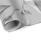 シームレスなパターンと春の花葉と。H ラッピングペーパー (ロールコーナー)