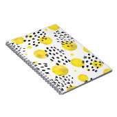 シームレスなパターンと水彩水玉模様 ノートブック (右側)