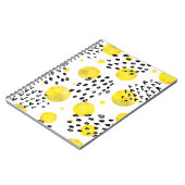 シームレスなパターンと水彩水玉模様 ノートブック (左側)