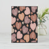 シームレスなパターンのハートのクリエイティブ言語 シーズンカード (スタンド正面)