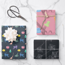 シームレスなパターンの可愛いハロウィーンプリント。