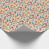 シームレスなパターンの組み合わせキャンディー ラッピングペーパー (角)