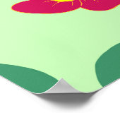 シームレスなパターンの花と葉の家の装飾、バック ポスター (角)