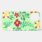 シームレスなパターンの花と葉の家の装飾、バック Case-Mate iPhoneケース (裏面 (横))