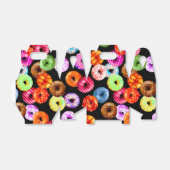 シームレスなパターンをドーナツとバックグラース。&アイディア フェイバーボックス (折り畳みなし)