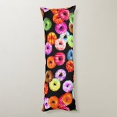 シームレスなパターンをドーナツとバックグラース。&アイディア ボディピロー (裏面 (縦))