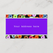 シームレスなパターンをドーナツとバックグラース。&アイディア 名刺 (裏面)