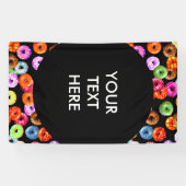 シームレスなパターンをドーナツとバックグラース。&アイディア 横断幕 (横)