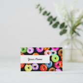 シームレスなパターンをドーナツとバック。&アイディア 名刺 (スタンド正面)