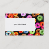 シームレスなパターンをドーナツとバック。&アイディア 名刺 (裏面)