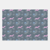 シームレスなパターンを持つ面白いハロウィーンプリント。 ラッピングペーパーシート (正面)