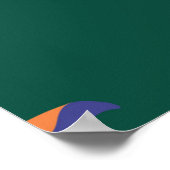 シームレスなパターンデザインとカラフルクラウドとr ポスター (角)