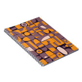 シームレスなパターンデザインと、ずさんなジオメトリシャップ ノートブック (右側)