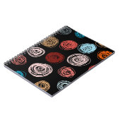 シームレスなパターン手描き抽象芸術ドット。バックグロ ノートブック (左側)