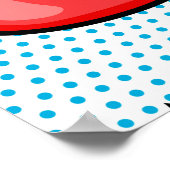 シームレスなパターン漫画漫画すごいの音声バブル ポスター (角)