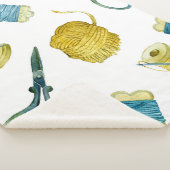 シームレスなパターン編み物 シェルパブランケット (3/4)