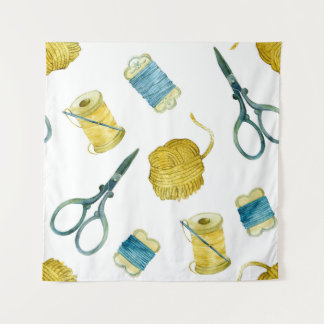 シームレスなパターン編み物 タペストリー