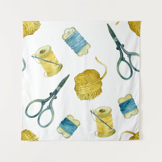 シームレスなパターン編み物 タペストリー (正面)