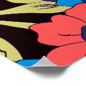 シームレスなパターン。クラシックイスラムフローラオーナメント。 ポスター (角)