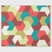 シームレスなパターン。ジオメトリの無限の背景 ラッピングペーパー (フラット)