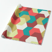 シームレスなパターン。ジオメトリの無限の背景 ラッピングペーパー (アンロールド)