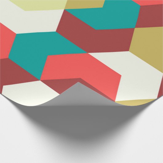 シームレスなパターン。ジオメトリの無限の背景 ラッピングペーパー (角)