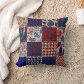 シームレスなパターン。パッチワークパターンの模倣 クッション (ブランケット)