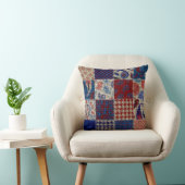 シームレスなパターン。パッチワークパターンの模倣 クッション (椅子)