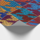 シームレスなパターン。パッチワークパターンの模倣 ラッピングペーパー (角)