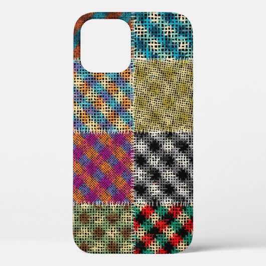 シームレスなパターン。パッチワークパターンの模倣 Case-Mate iPhoneケース (裏面)