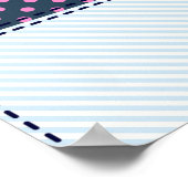 シームレスなパターン。パッチワーク。 ポスター (角)