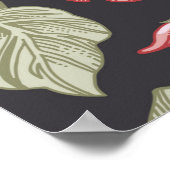 シームレスなパターン。ペチュニア・ワイルドフラワーセット。ボーティフ ポスター (角)