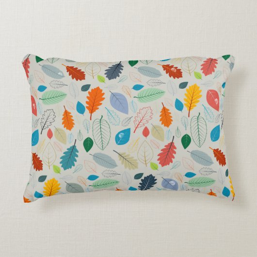 シームレスなパターン – ヴィンテージ紅葉図 アクセントクッション (正面)
