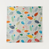 シームレスなパターン – ヴィンテージ紅葉図 タペストリー (正面(横))