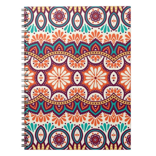 シームレスなパターン。ヴィンテージ装飾要素。ハン ノートブック (正面)