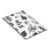 シームレスなパターン。手書きヴィンテージイラストレーション ノートブック (右側)