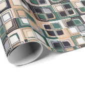 シームレスなパターン。正方形でカラフル図を形成 ラッピングペーパー (ロールコーナー)