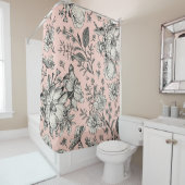 シームレスなパターン。現実的なブルーミング孤立流 シャワーカーテン (インサイチュ)