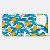 シームレスなパターン。花のレモン。花ネロリ。 Case-Mate iPhoneケース (裏面 (横))