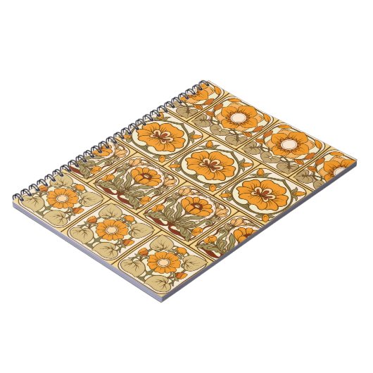 シームレスなパターン、装飾的な要素を持つ背景 ノートブック (左側)