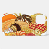 シームレスなパン製品、ヴィンテージスタイル。 Case-Mate iPhoneケース (裏面 (横))