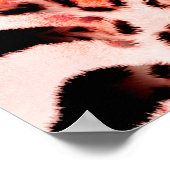 シームレスなヒョウ柄，抽象芸術ゼブラ。ヒョウ， ポスター (角)