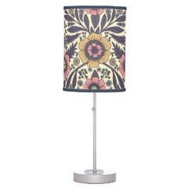 シームレスなピンクとブルーのフローラルパターン