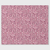 シームレスなピンクの銀色のキラキラ輝く輝きグリッターコン ラッピングペーパー (フラット)