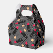 シームレスなファッション化粧品の赤い口紅水玉模様 フェイバーボックス (裏面サイド)