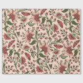 シームレスなファンタジーの花と自然の壁 ラッピングペーパー (フラット)